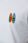 T-shirt "Pumuckl surfs" - white