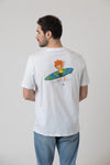 T-shirt "Pumuckl surfs" - white