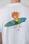 T-shirt "Pumuckl surfs" - white