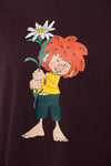 T-Shirt "Pumuckl Edelweiß" - marone