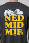 T-shirt "Peanuts: Ned mid mir" - dark gray