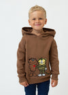 Hoodie "Tiger&Bear" - brown (children)